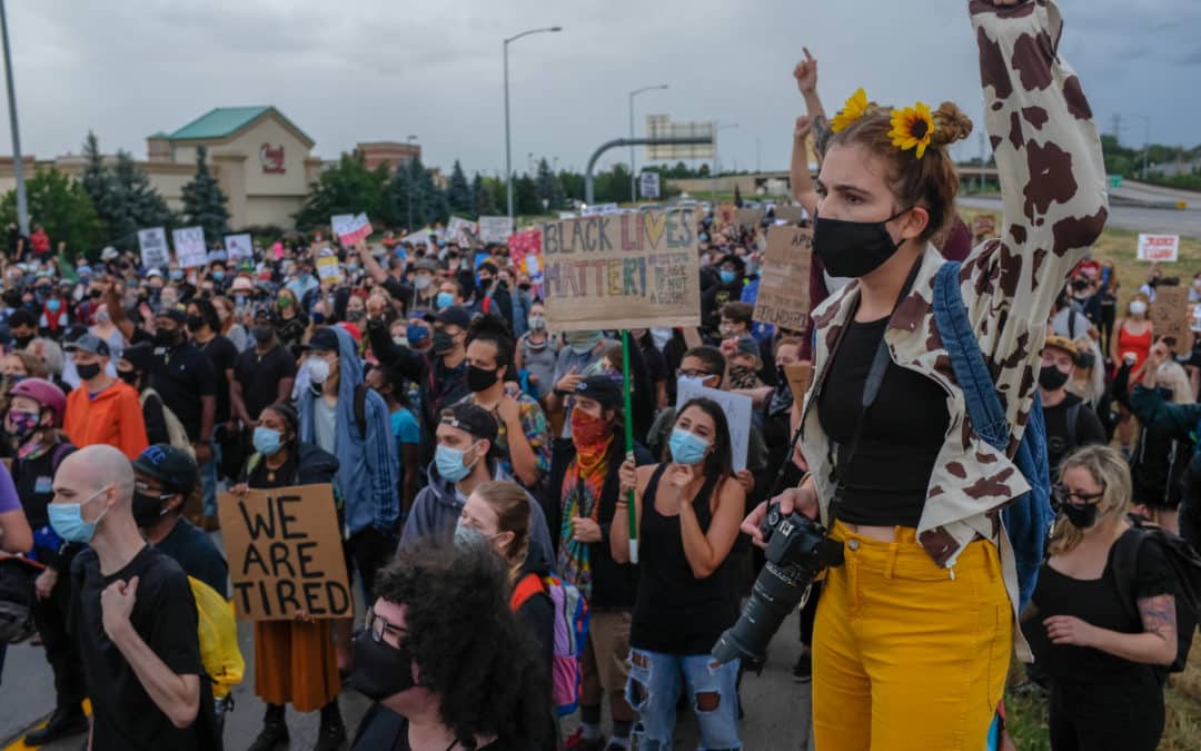 Photos: Night of chaos at Elijah McClain protests