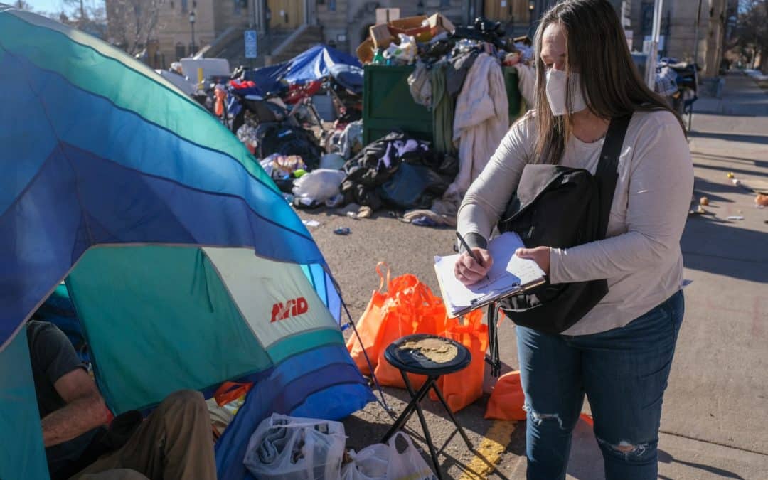 Once houseless herself, Cuica Montoya is now managing one of Denver’s first sanctioned camps